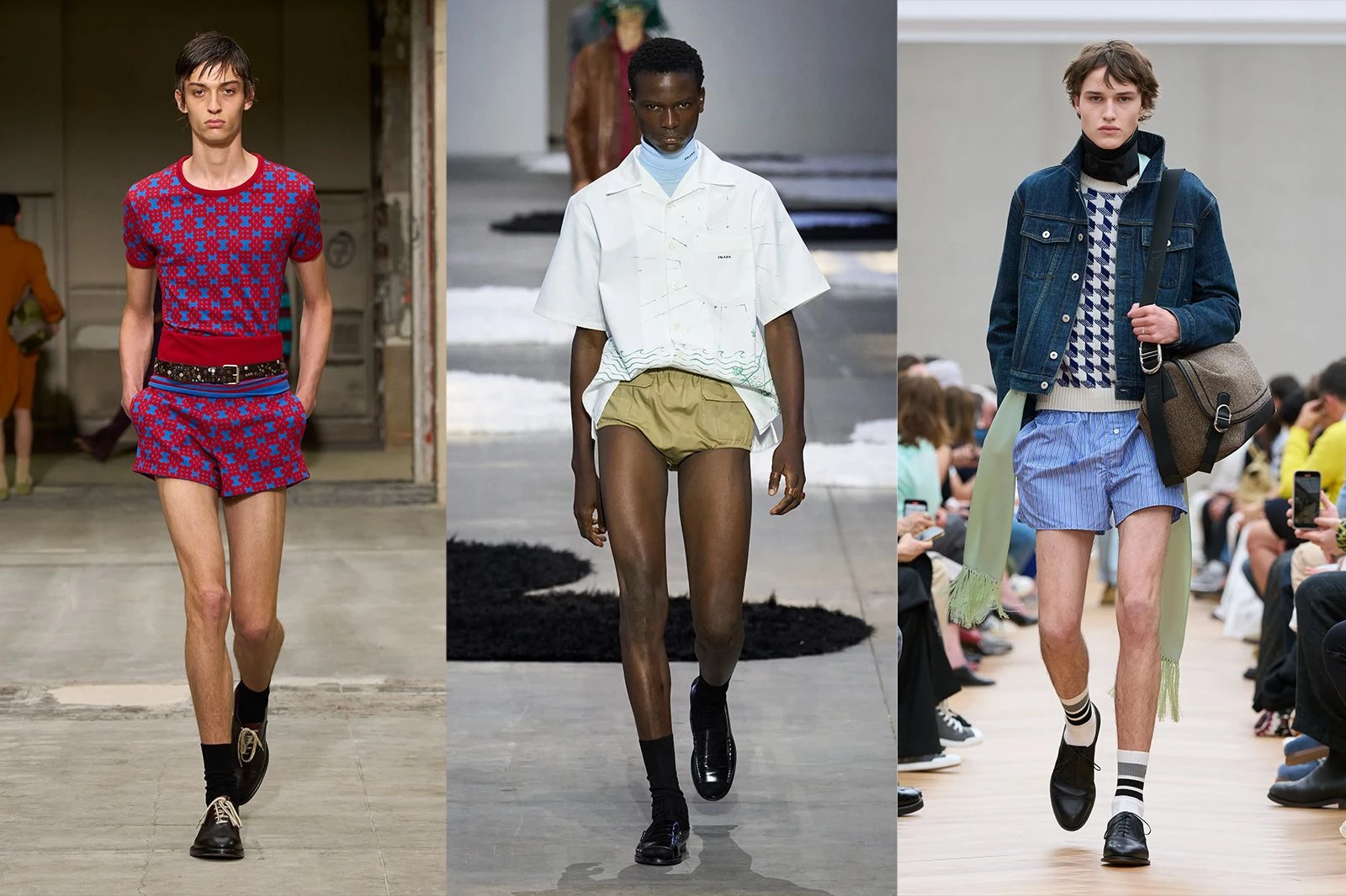 Dries Van Noten, Prada, Dior Homme