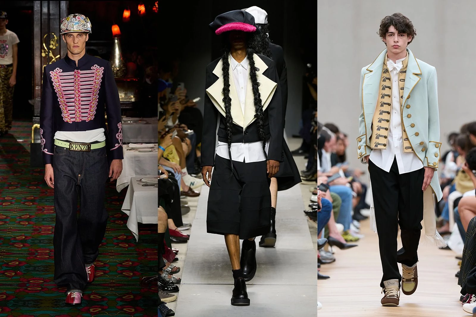 Kenzo, Comme des Garçons Homme Plus, Dior Homme