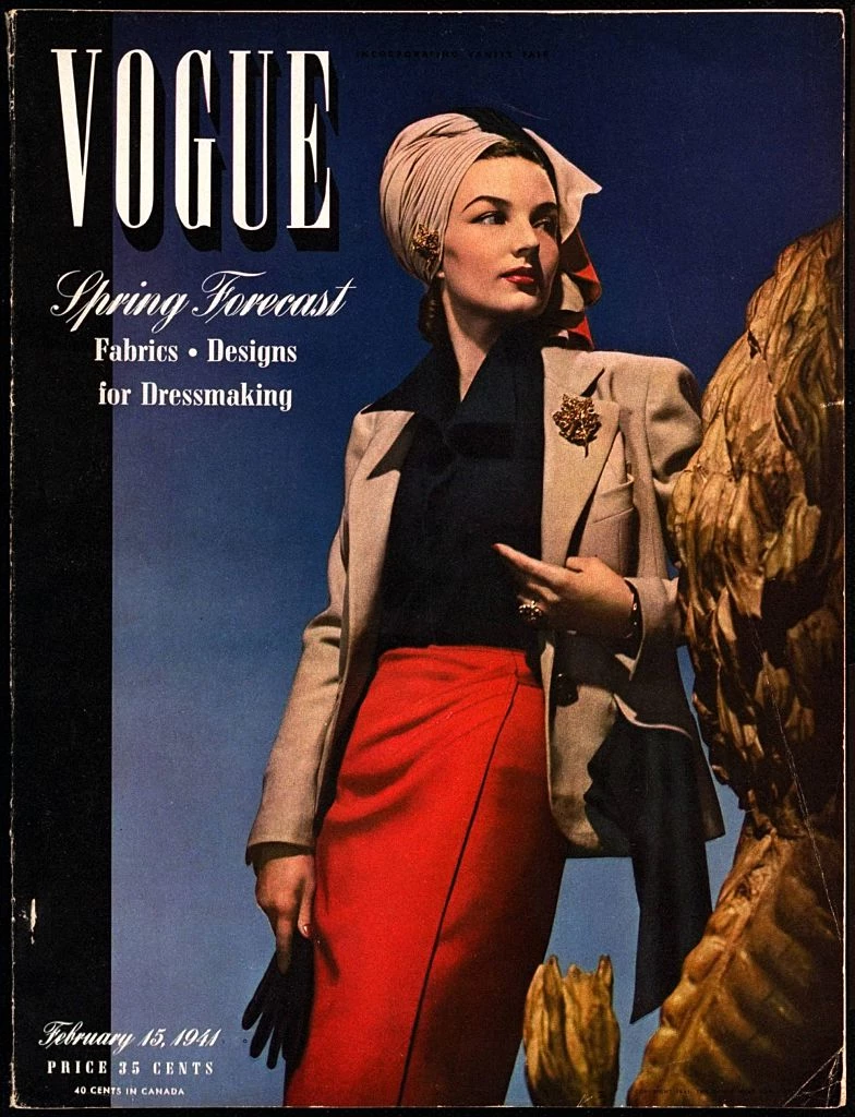 Обкладинка Vogue, лютий 1941. Фото: John Rawlings. Conde Nast via Getty Images