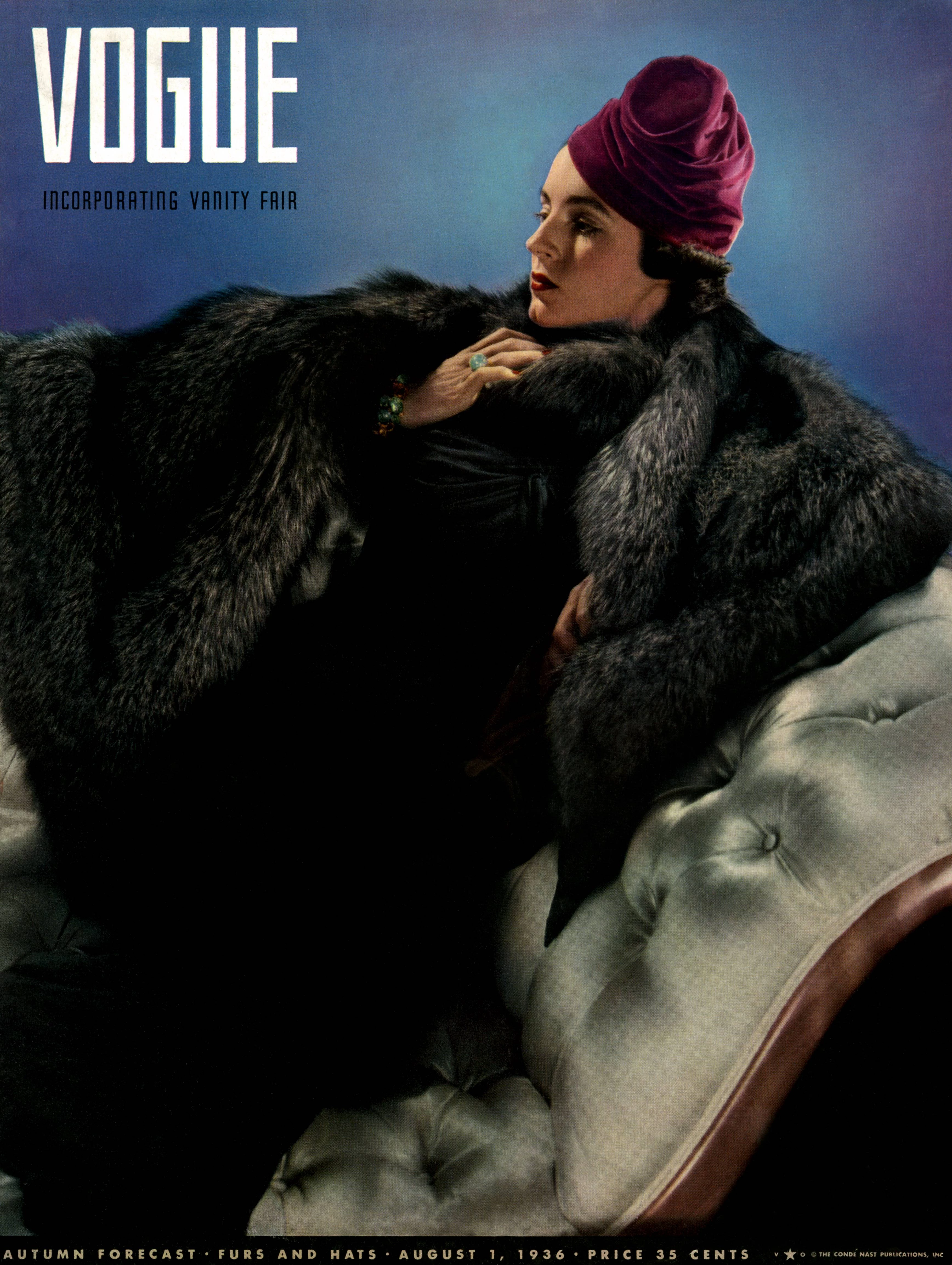 Обкладинка Vogue, серпень 1936. Edward Steichen/Conde Nast via Getty Images
