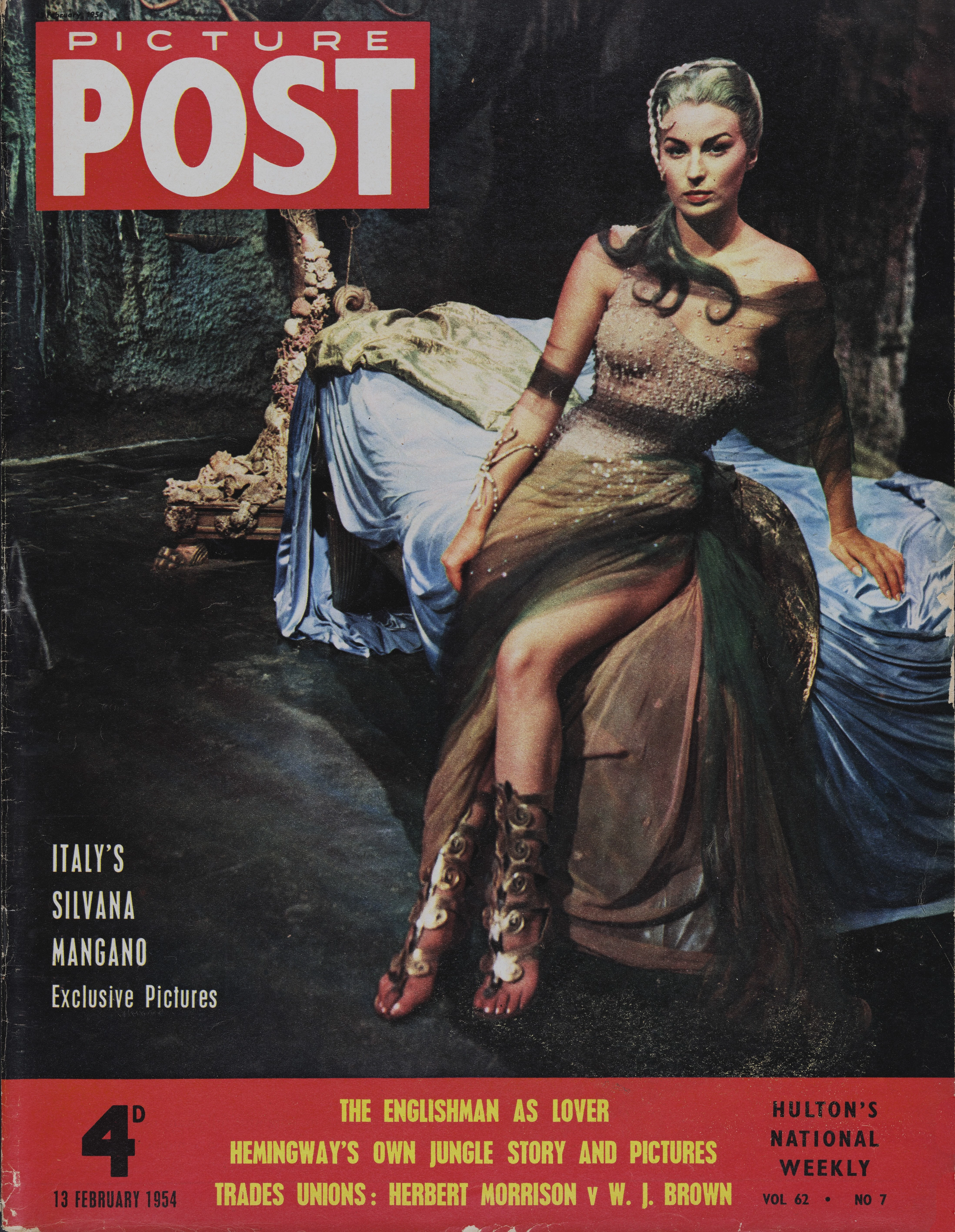 Сільвана Мангано у ролі Цирцеї ("Одіссея", 1954)